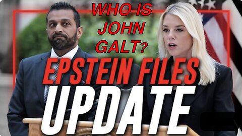 ALEX JONES- WHAT WILL O'KEEFE EXPOSE ON PAM BONDI AND EPSTEIN? WHO IS John Galt? SGANON