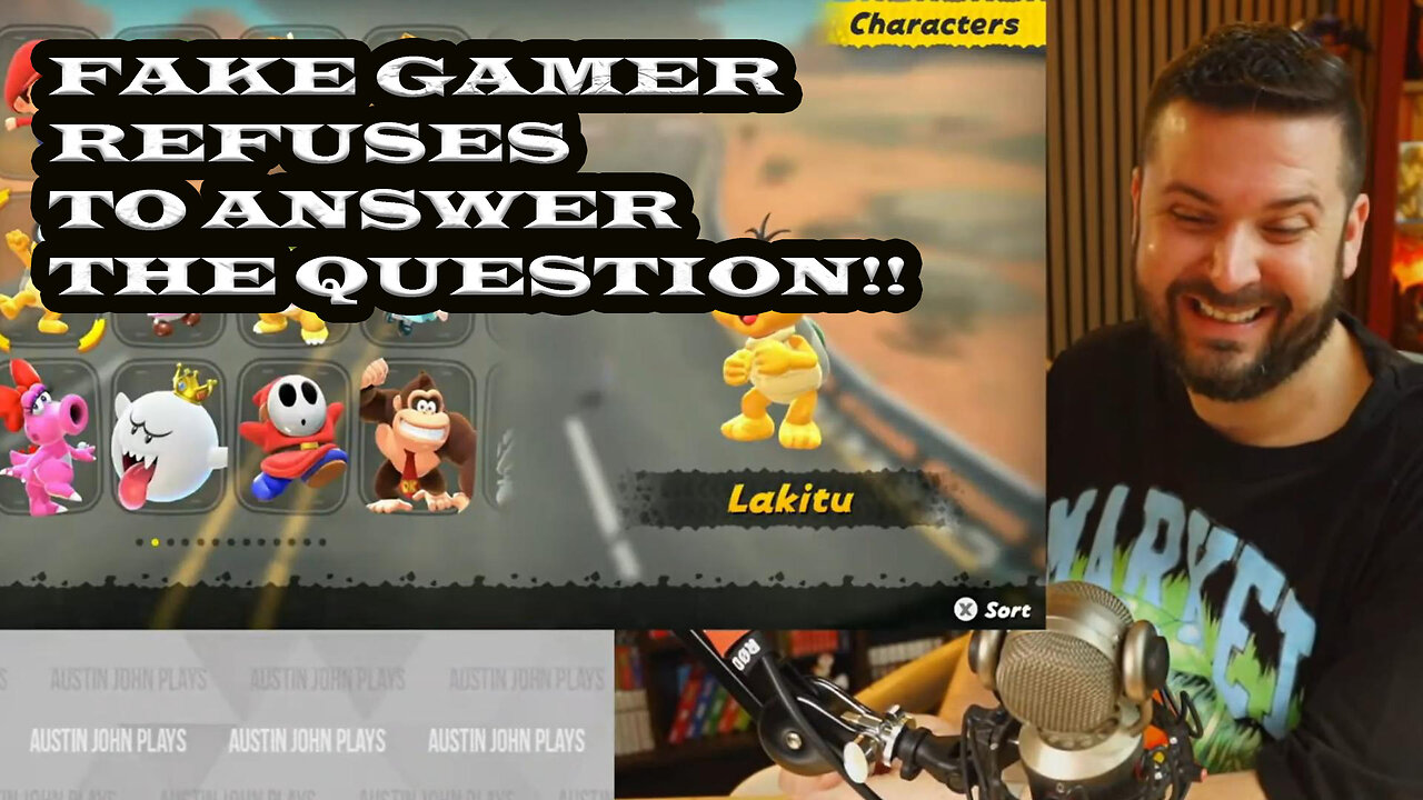 Fake Gamer EXPOSED: Dodges the Golden Question Like a Coward!