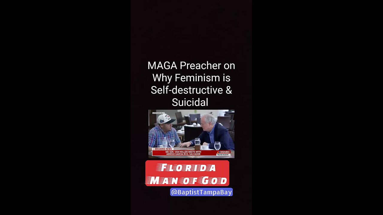 MAGA Preacher Exposes the Self-Destructive & Suicidal Nature of Feminism at Hillary Clinton Rally
