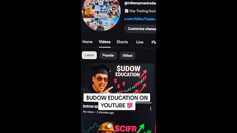 $UDOW ON YOUTUBE 💯