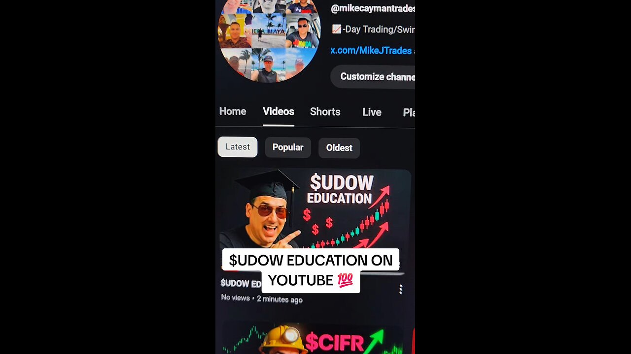 $UDOW ON YOUTUBE 💯