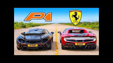 McLaren P1 v Ferrari 296_ DRAG RACE
