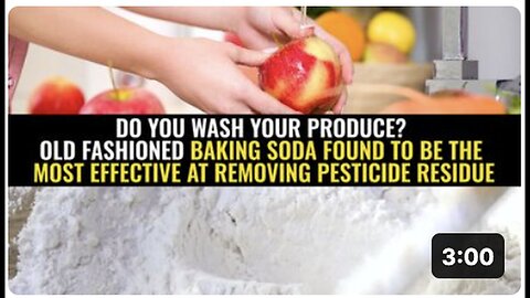 "Baking Soda: The Most Effective Method for Removing Pesticide Residue from Produce"