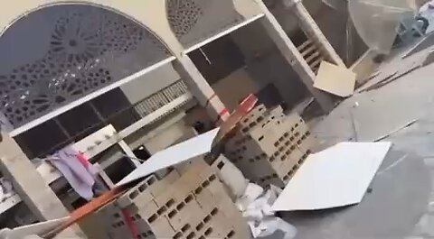 A mosque in Haifa damaged and some wounded. Iranian missile.