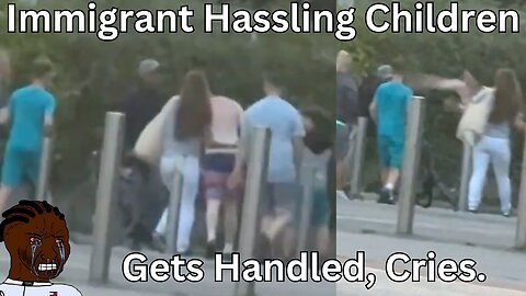 African Immigrant Creep Hassling Irish Kids Gets Beat-Up By Kids, Cries.