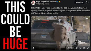 Alex Pretti CAUGHT On Tape Spitting At ICE And Kicking Their Taillights Out!