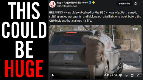 Alex Pretti CAUGHT On Tape Spitting At ICE And Kicking Their Taillights Out!