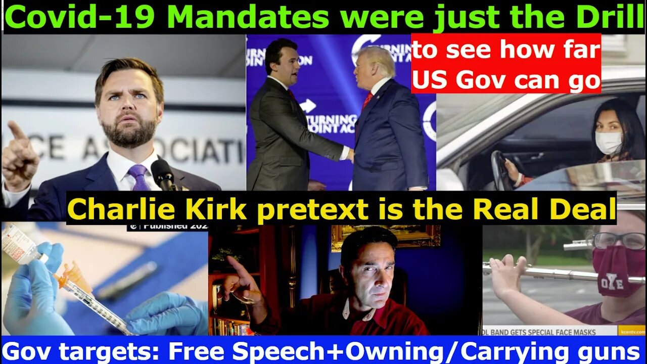 US Gov will "Protect" us from us, by censoring speech+disarming population using Kirk crime PRETEXT
