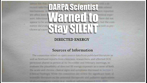 DARPA Scientist Warned to Stay Silent...