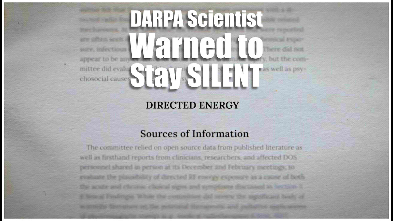 DARPA Scientist Warned to Stay Silent...