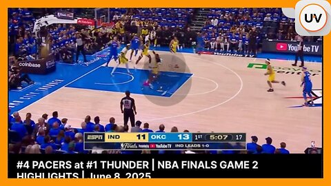 #4 PACERS at #1 THUNDER | NBA FINALS GAME 2 HIGHLIGHTS | June 8, 2025