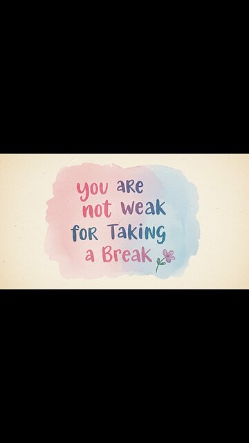 You Are Not Weak for Taking a Break | The Power of Letting Go & Forgiveness