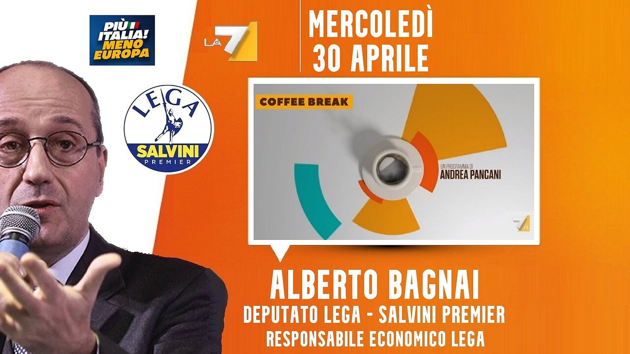 🔴 Interventi dell'On. Alberto Bagnai ospite a "Coffee Break" di Andrea Pancani (30.04.2025)