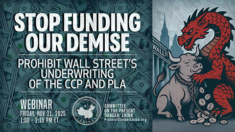 Webinar | Stop Funding Our Demise: Prohibit Wall Street’s Underwriting of the CCP and PLA