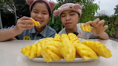 Sweet Pineapple Cookie Duong ASMR Mukbang