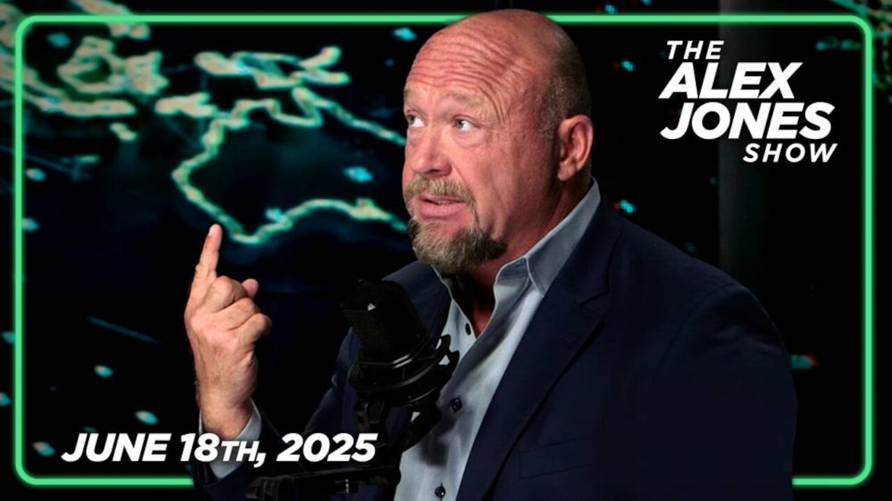THE ALEX JONES SHOW - 6/18/2025: Will America Go To War With Iran? President Trump Thinks About Reopening Peace Negotiations With Iran Before Finalizing Decision To Launch A Massive Attack In The Coming Days! PLUS, FBI Confirms That The 2020 Election Was