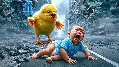😥🐥Chick Rescuing the baby 👶 from Earthquake🌍 😥