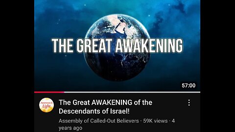 The Great Awakening/Commonwealth of Israel Project