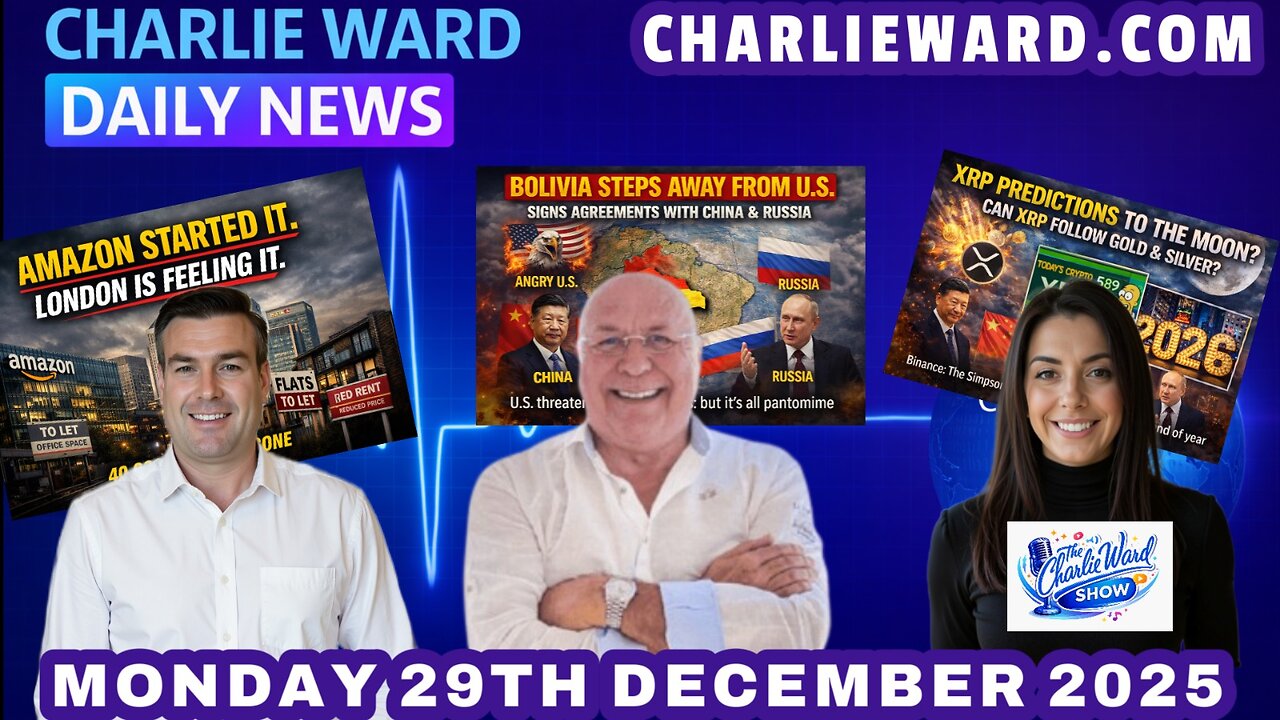 CHARLIE WARD DAILY NEWS WITH CHARLIE WARD & DREW DEMI MONDAY 29TH DECEMBER 2025