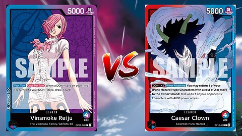 One Piece TCG Vinsmoke Reiju VS Caesar Clown!!