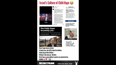 ISRAEL'S CULTURE OF CHILD-RAPE