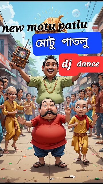Motu Patlu Funny dj dance | Full Comedy Episode | New 2025 Cartoon in Bengali