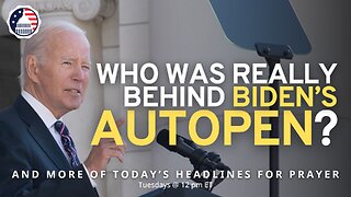 Who Was Really Behind Biden's Autopen?