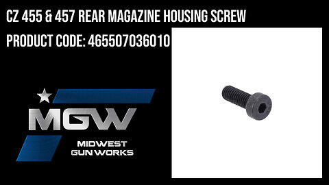 CZ 455 & 457 Rear Magazine Housing Screw - 465507036010
