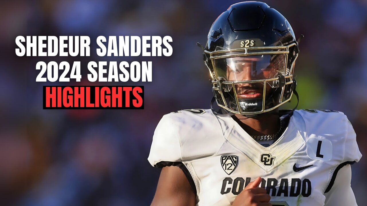 Shadeur Sanders highlights for the Colorado Buffaloes 2024 season