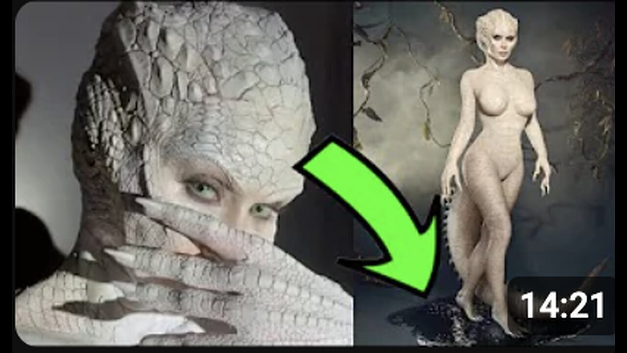 "Kim Kardashian Discards Costume, Exposes True Reptilian Identity!"