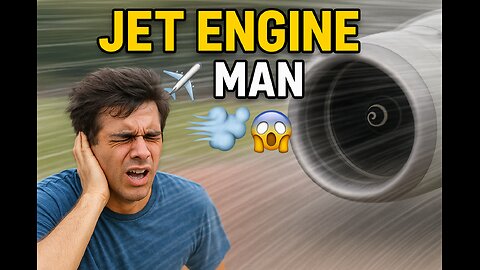 Human vs Jet Engine ⚠️ | Can You Beat a Plane?