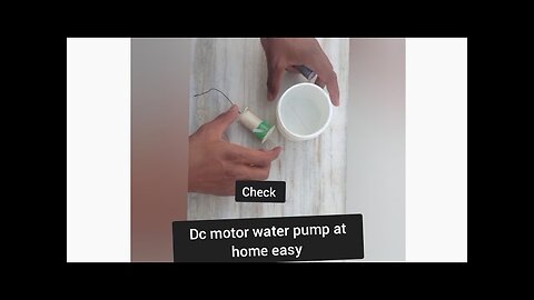 how to make water pump