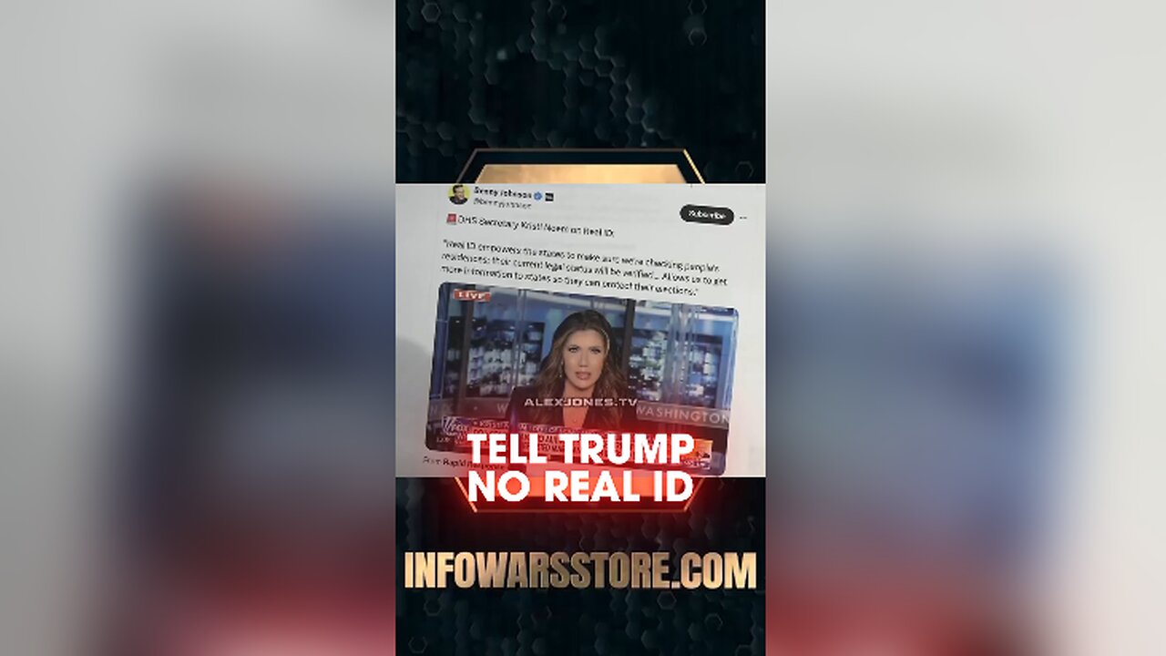Alex Jones: Tell Trump REAL ID Will Be Used To Enslave Americans - 4/14/25
