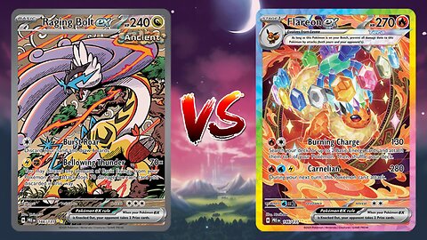 Pokemon TCG Live Raging Bolt EX Ogerpon EX VS Flareon EX Noctowl!!