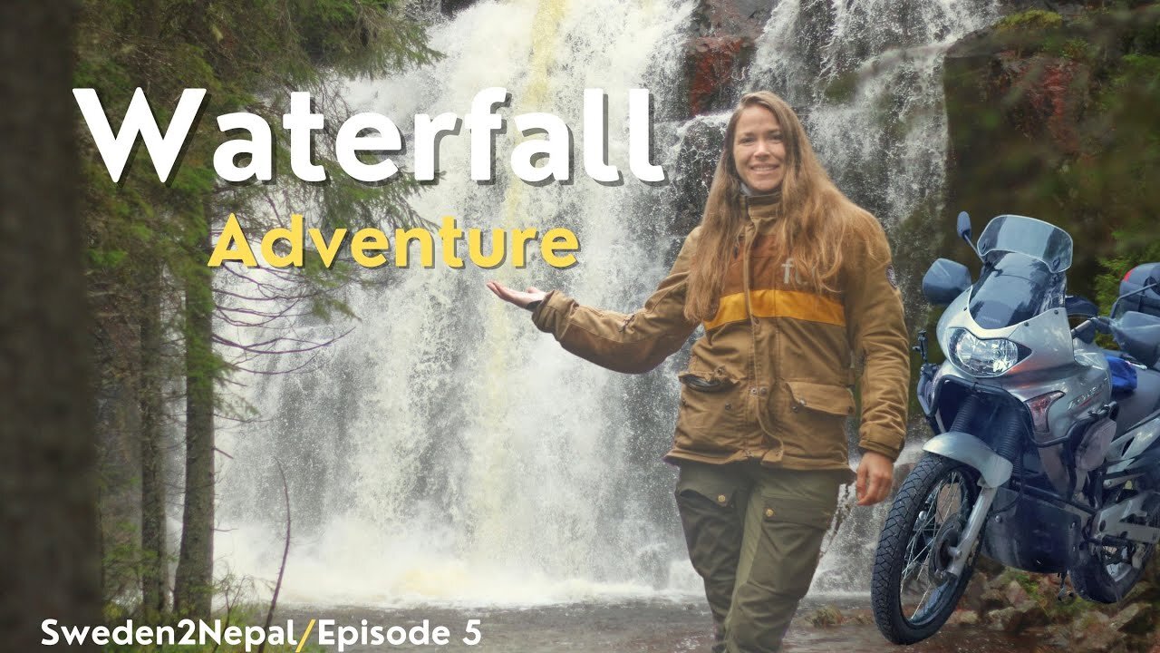 "Solo Female Motorcyclist finds Epic Waterfall during Rainy Adventure | [E05]"