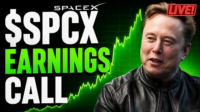 LIVE! SpaceX SPCX First Ever Earnings Call & Market Reaction thumbnail