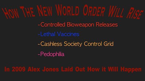 How The NWO Will Rise: Alex Jones Discusses The 2020's in 2009
