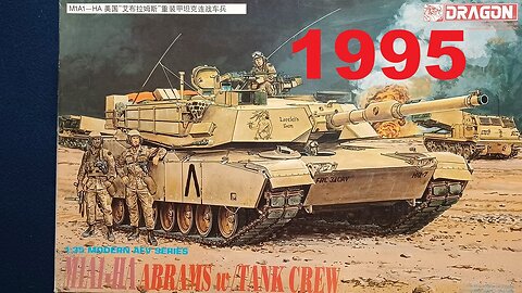 RE-UNBOXING: DRAGON, M1A1-HA ABRAMS w/TANK CREW, 1:35 MODERN AFV SERIES, 3517, 1995