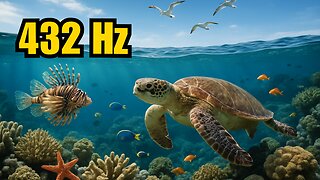432Hz Deep Healing Music with Gentle Ocean Sounds for Anxiety and Sleep