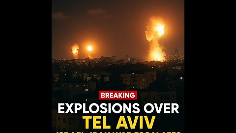 BREAKING: Explosions Over Tel Aviv as Israel-Iran War Escalates | IDF Confirms Missile Launches