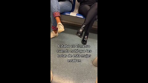 Black boots small feet