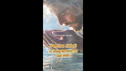 He Refreshes My Soul | Psalm 23:3 & John 4:14 Living Water #dailybibleinspiration #jesuslovesyou