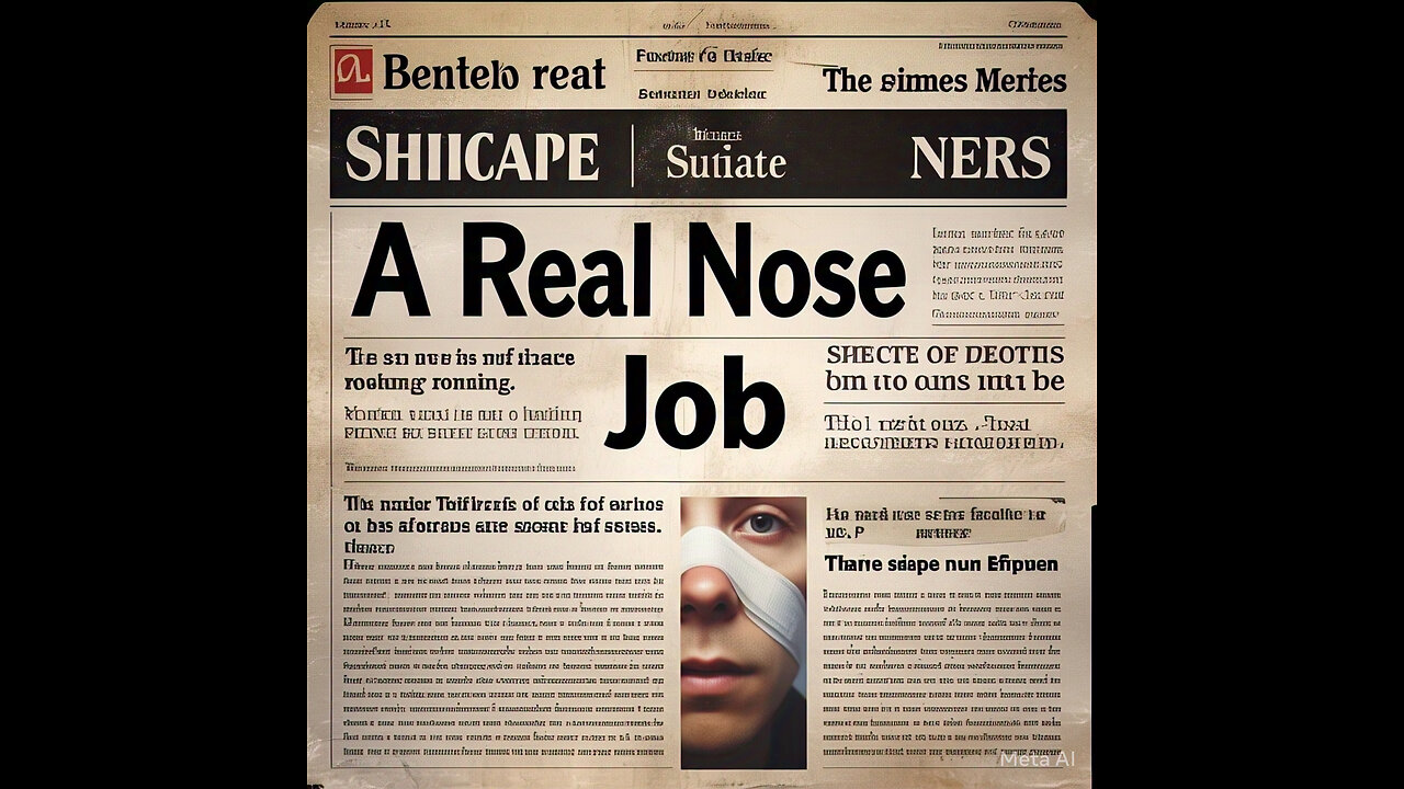 This is a real nose job
