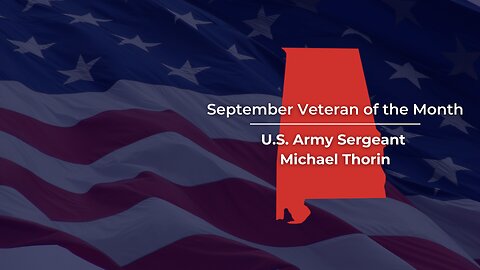 Senator Tuberville Recognizes Michael Thorin as the September "Veteran of the Month"