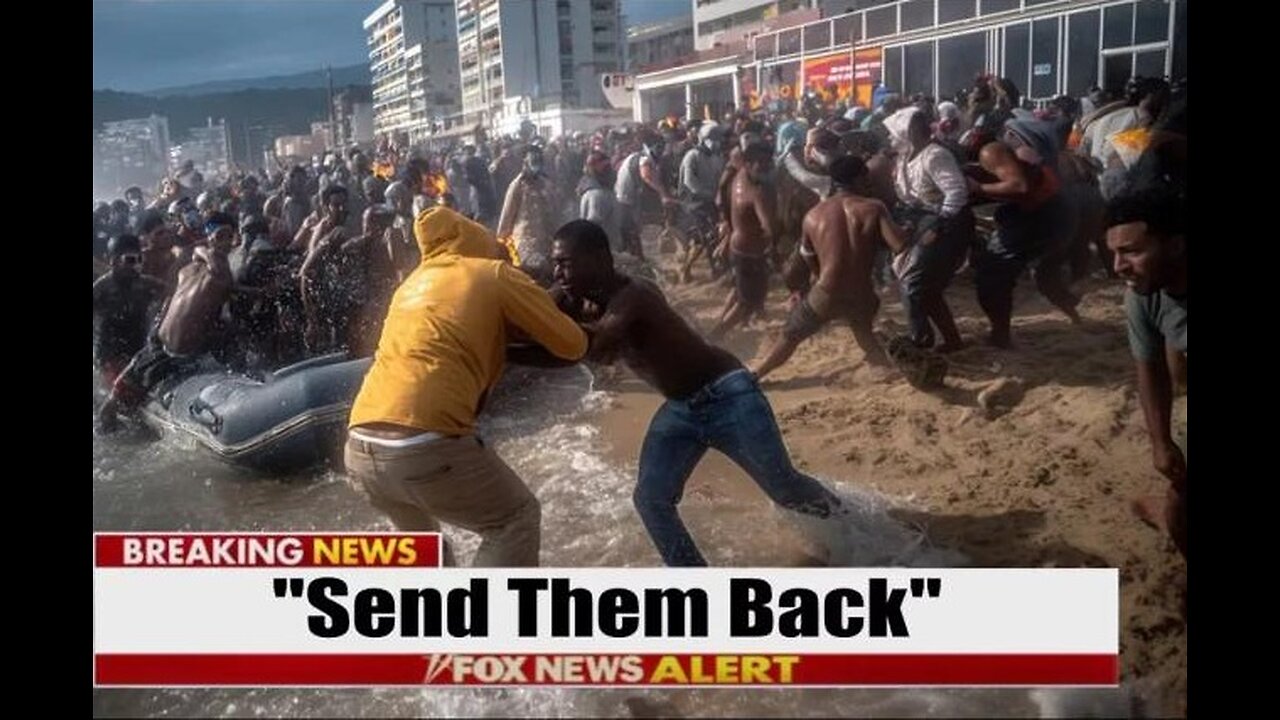 Migrant Boat LANDS on Beach... Enraged Locals 'Violently Detain' ALL Illegals