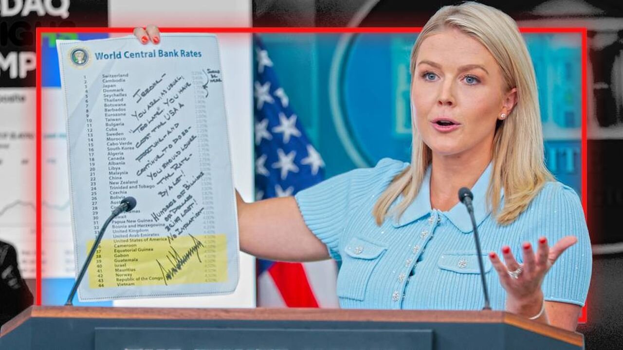 BREAKING: President Trump & Karoline Leavitt Put Jerome Powell On Blast For High Interest Rates