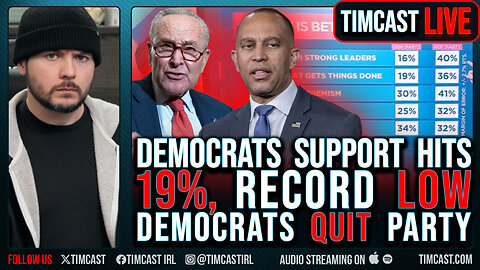 Democrat Support Falls To RECORD LOW 19%, GOP At 40%, Democrats QUIT Party