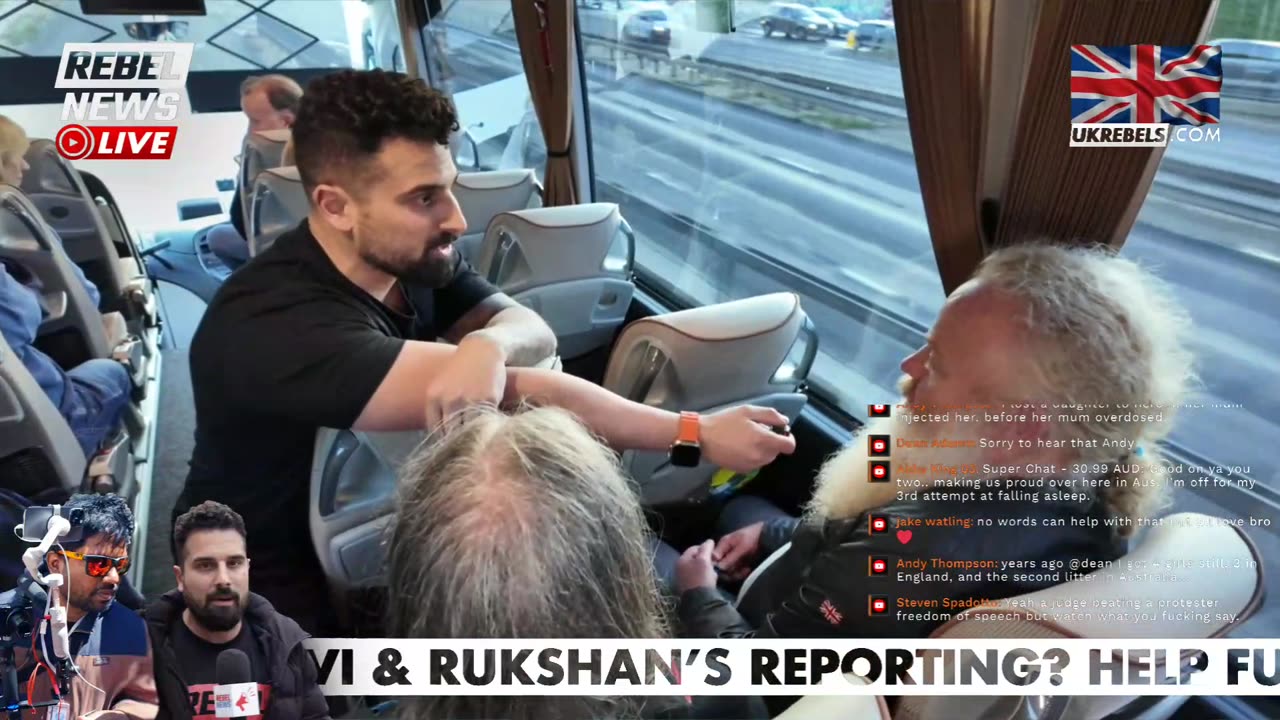 🔴 LIVE from the free speech tour bus in London