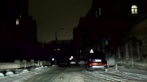 Drive through Kyiv’s blackout after Russian strikes hit power grid