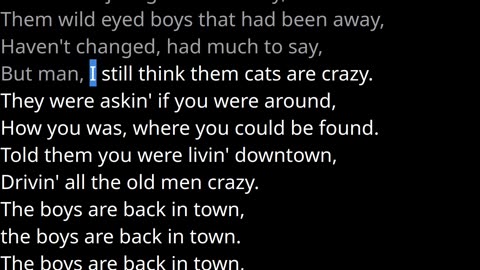 Thin Lizzy Boys are back in town Vocals